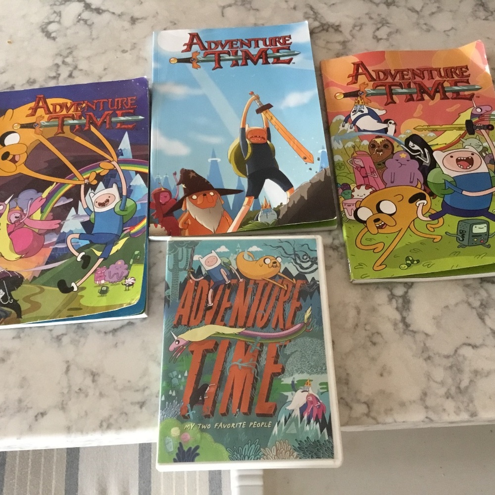 Three Adventure Time Comic books and CD